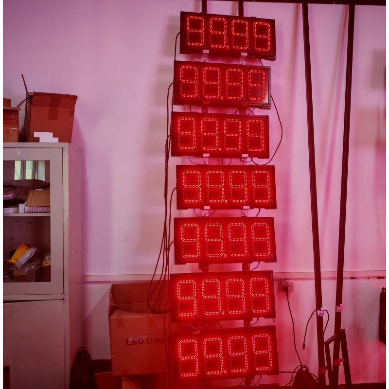 8inch10inch12inch16inch18inch20inch 7 Segment LED Price Display LED Digital Petrol Station Outdoor LED Display
