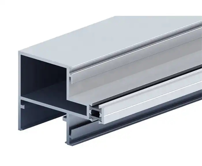 Анодированный алюминиевый профиль для карниза 75мм