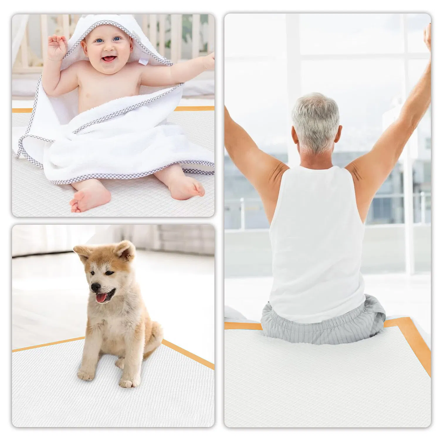 Esun Leakproof Quick Drying Underpads for Adults Baby Puppy, Incontinence Pads