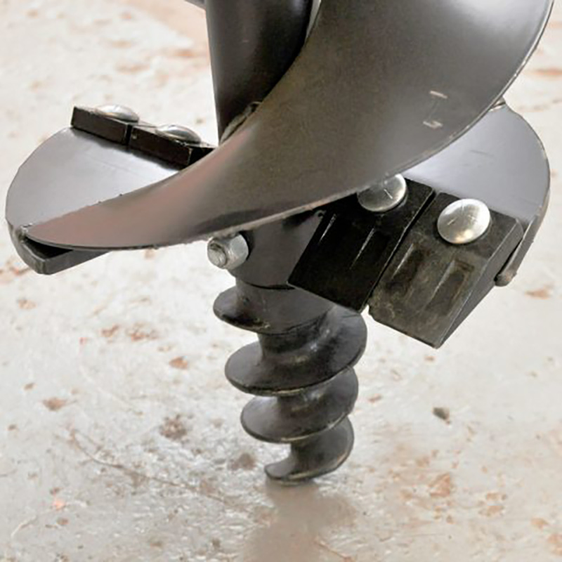 9 Inch Compact Post Hole Auger for Tractor 3 Point Post Hole Diggers with 2 Round Shaft