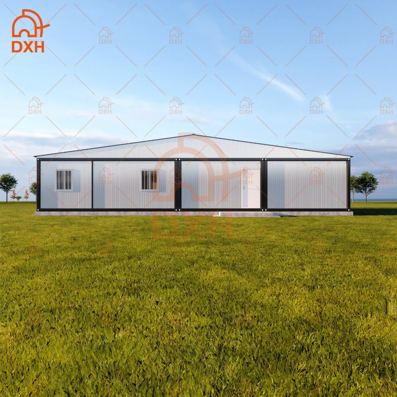Dxh Manufacture Customized Prefab Flat Pack Portable Buildings Container Medical Room Hospital House Clinic Home