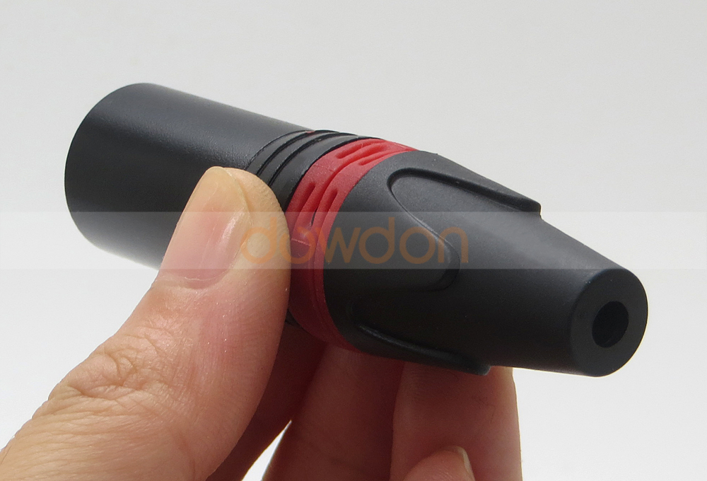 XLR 3pin Audio Microphone Cable Connector Black Male XLR Adapter