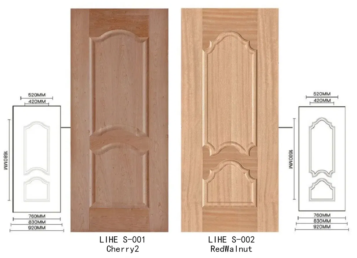 Security Bedroom/Living Room Decorative Interior&Entrance Wooden Panel Veneer Skin for Home Decoration Door