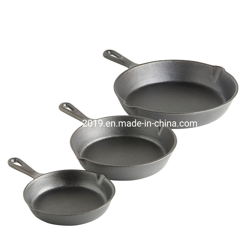 Cheap Price Custom Cast Iron Nonstick Frying Pan Set