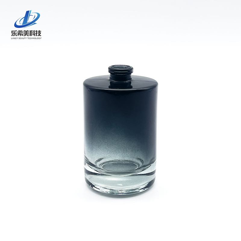 30ml Empty Glass Perfume Bottle Essential Oil Square-Shape Thread Screw Bottleneck Sealed with Screw Lid or Cosmetic Packaging Lotion Pump Dropper Bottle