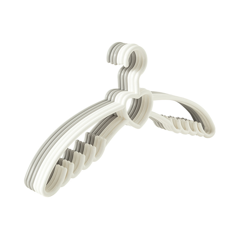 off White/Grey Plastic Hangers an-Ti Slip and Durable