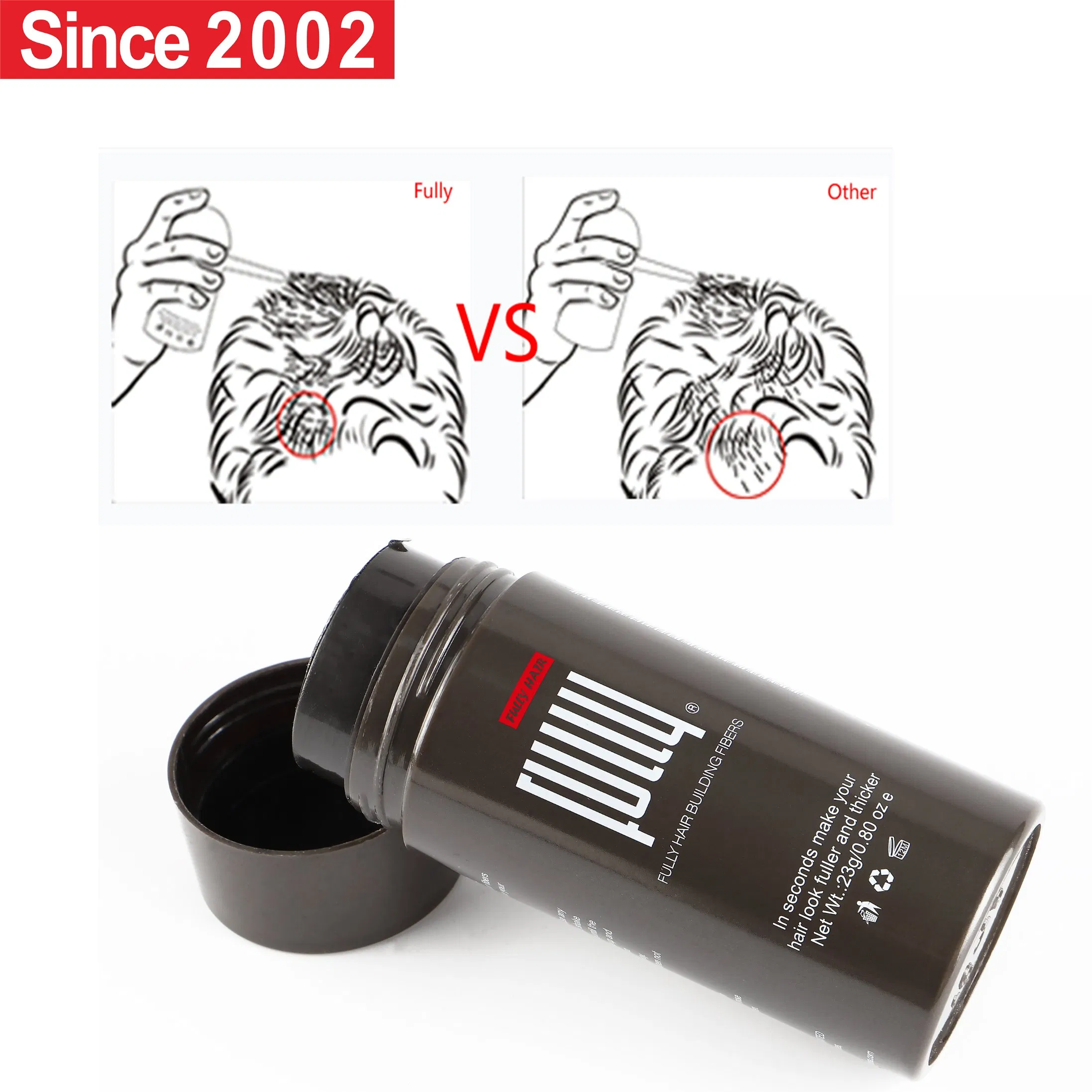 Fully Factory Hot Selling Hair Loss Products Hair Building Fiber