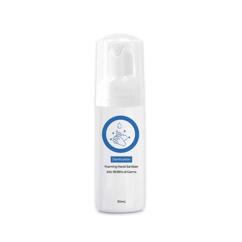 50ml Alcohol Free Antibacterial Foam Rinse Free Hand Sanitizer in Stock