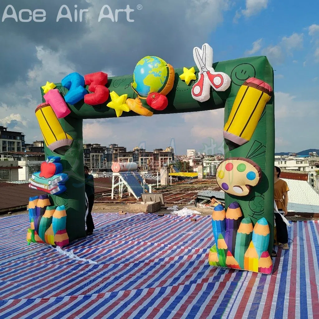 Outdoor Advertising Custom Made Inflatable School Supplies Entrance Archway Arch
