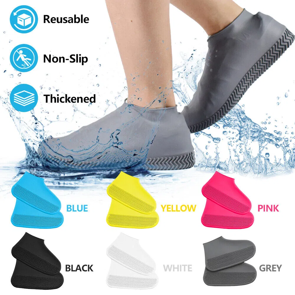 Waterproof Silicone Shoe Covers S/M/L Reusable Non-Slip Rain Boots Unisex Sneakers Protector for Outdoor Rainy Day Shoes Cover