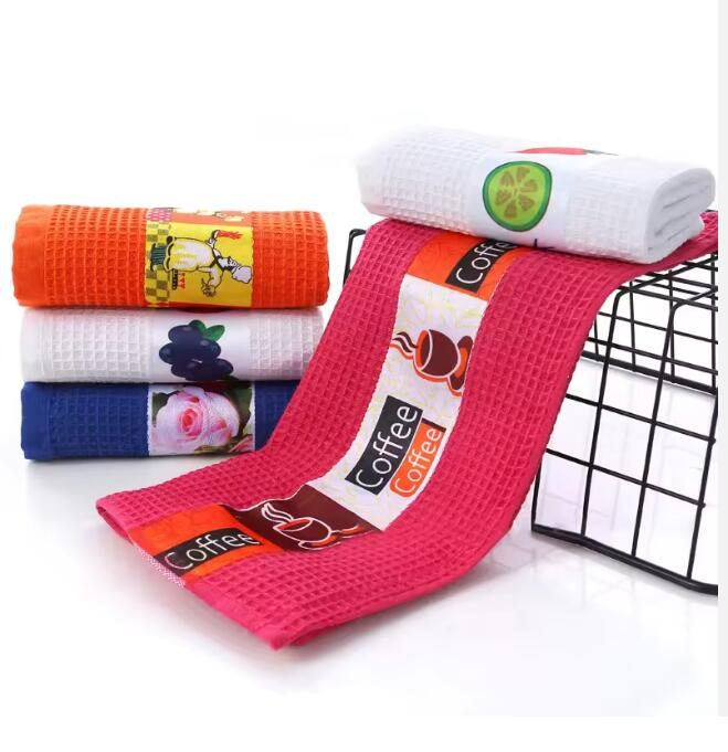 Premium Cotton Jacquard Tea Towels for Effortless Kitchen Drying