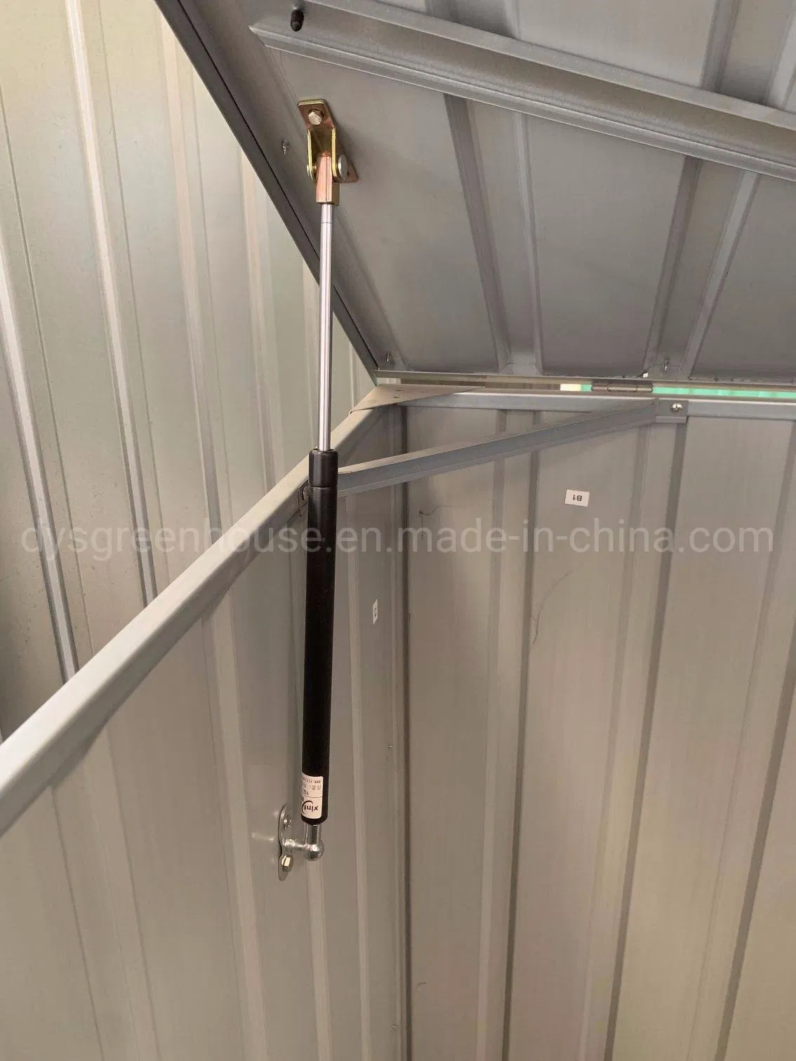 Outdoor Dark Grey Color Steel Metal Shed for Storing Bikes 7X3