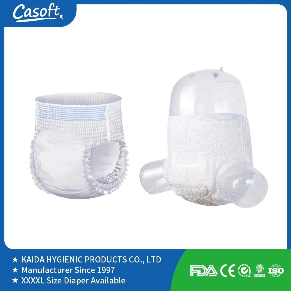 Disposable Cotton Adult Pull up Diaper Pant for Old People Comfortable Surface Quick Dry Unisex Incontinence Pants for Bulk Sale