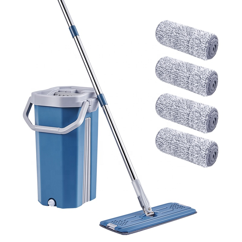 Hand Free Easy Use Self-Washed Magic Flat Mop and Bucket Set