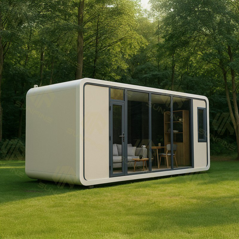 2 Bedroom Pod House Outdoor Prefab House Living and Working Apple Cabin