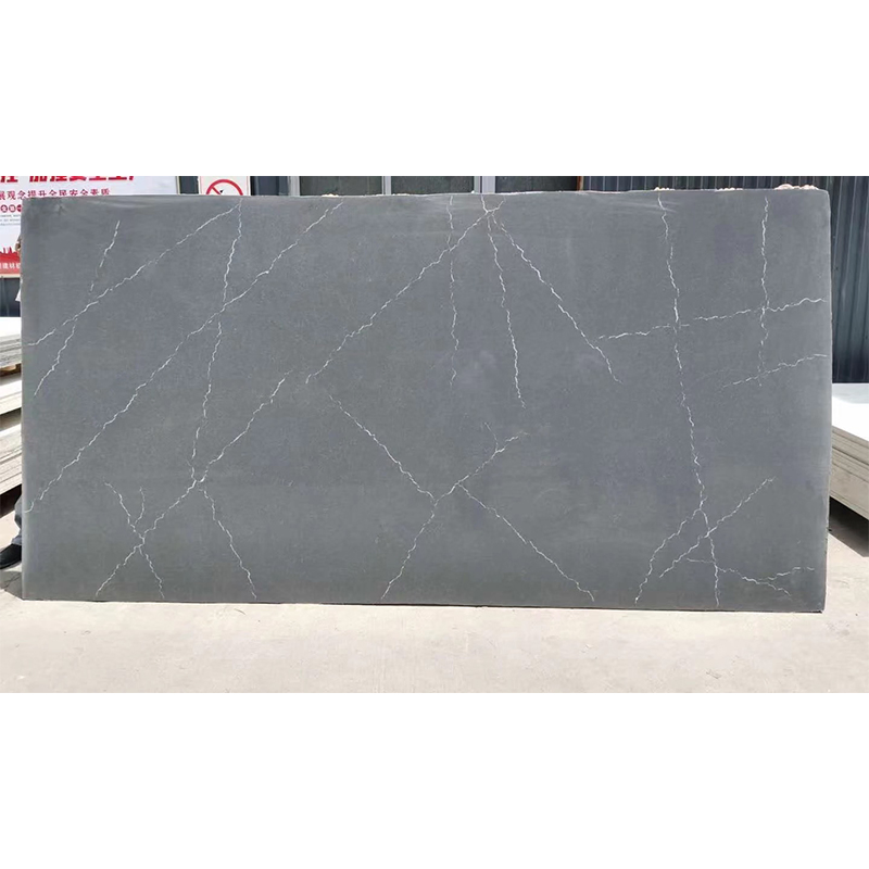 Calacatta Grey/White Polished Engineered Stone Quartz Big Slabs
