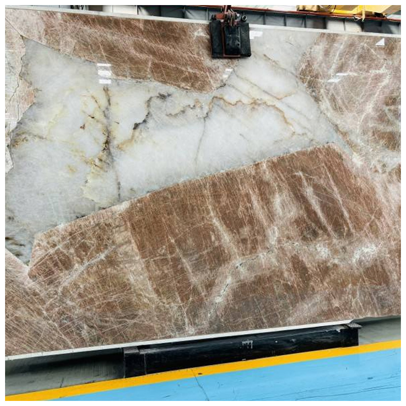 Brazilian Patagonia Glace Quartzite Slabs for Backlit Wall and Countertops