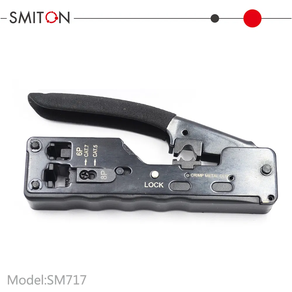 RJ45 Pass Through Cat7 Wire Crimpers Crimping Tools Cat7 RJ45 Crimping Tool