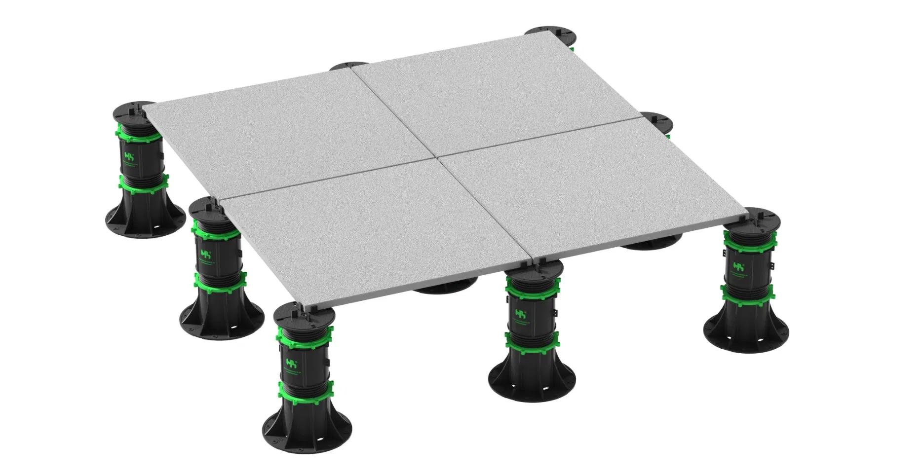 Height Adjustable Paver Self Leveling Pedestal Support for 2cm Tiles