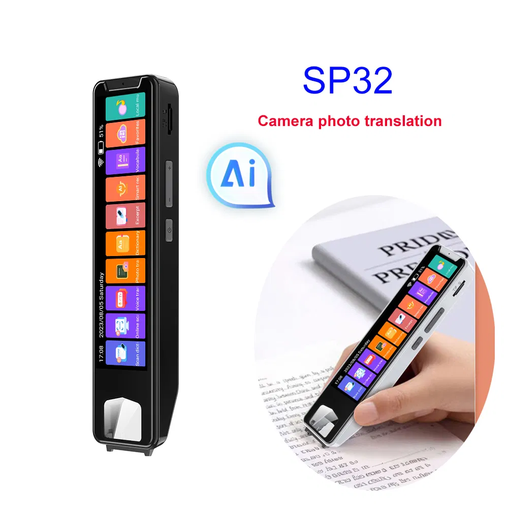 New developed intelligent smart scan translation pen with smart AI voice translation photo translation SP32
