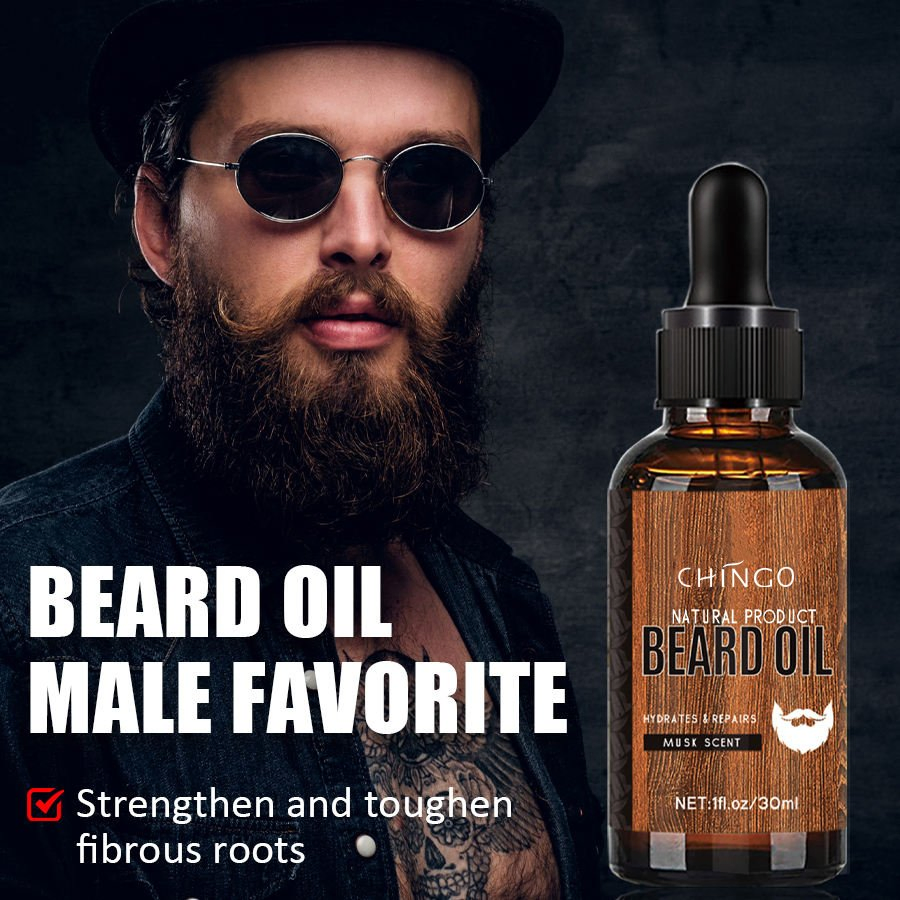 Organic Repairing Moisturing Beard Growth Oil Smoothing Stronghten Hair Roots