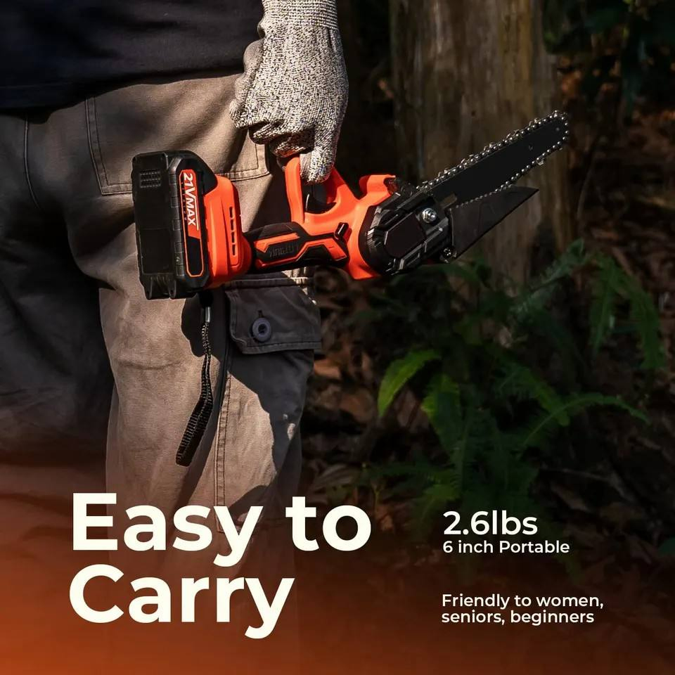 OEM 4 Inch or 6 Inch Mini Chain Saw Cordless Chainsaw