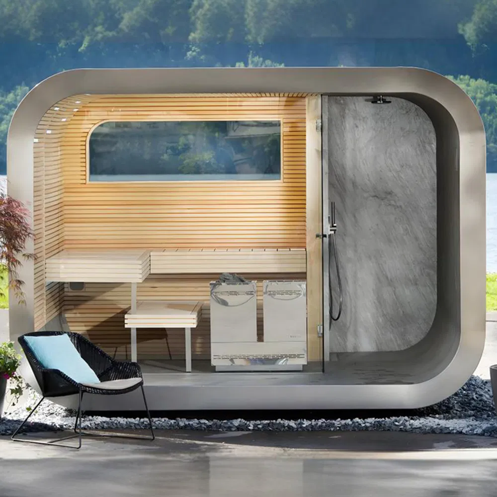 Уличная сауна-куб Heavy-Duty с замком для двора