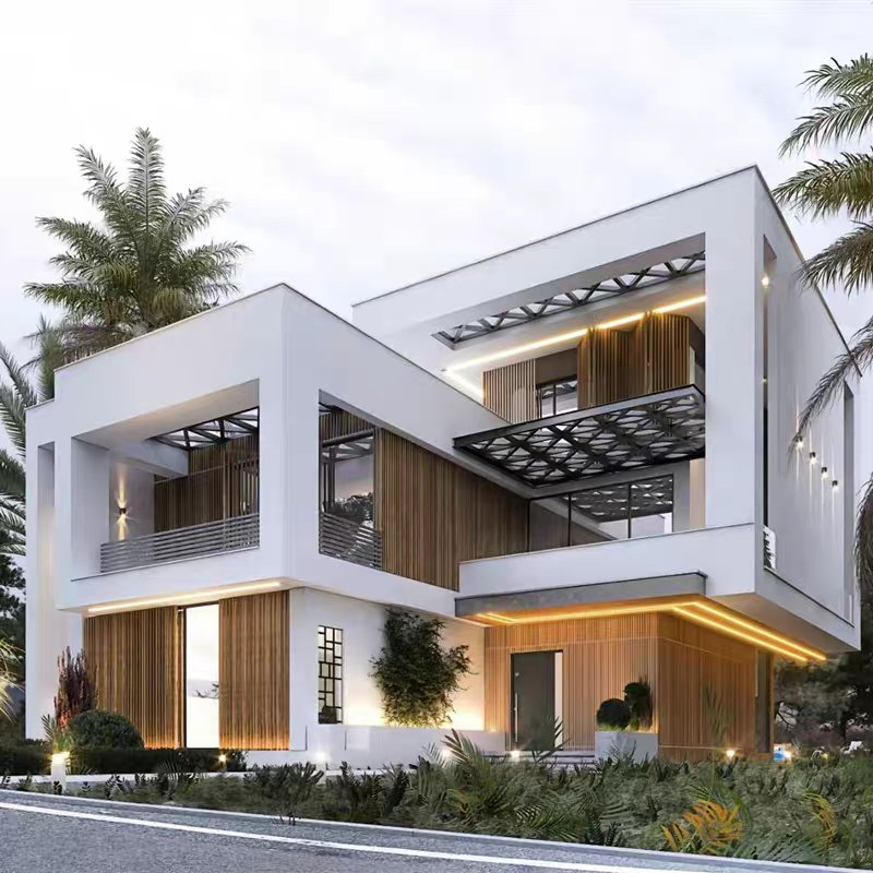 Modern Family Style Tiny Steel Frame Villa Homes for Sale