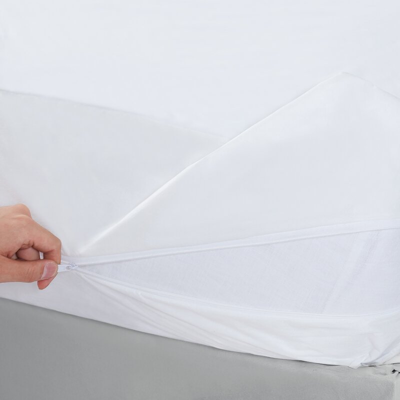 Hypoallergenic Comforter and Soft Breathable Terry Mattress Protector