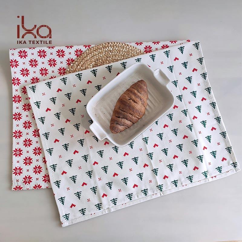 White Wedding Personalized Cloth Eco Friendly Logo Cotton Custom Printed Restaurant Table Napkin with Hemstitch