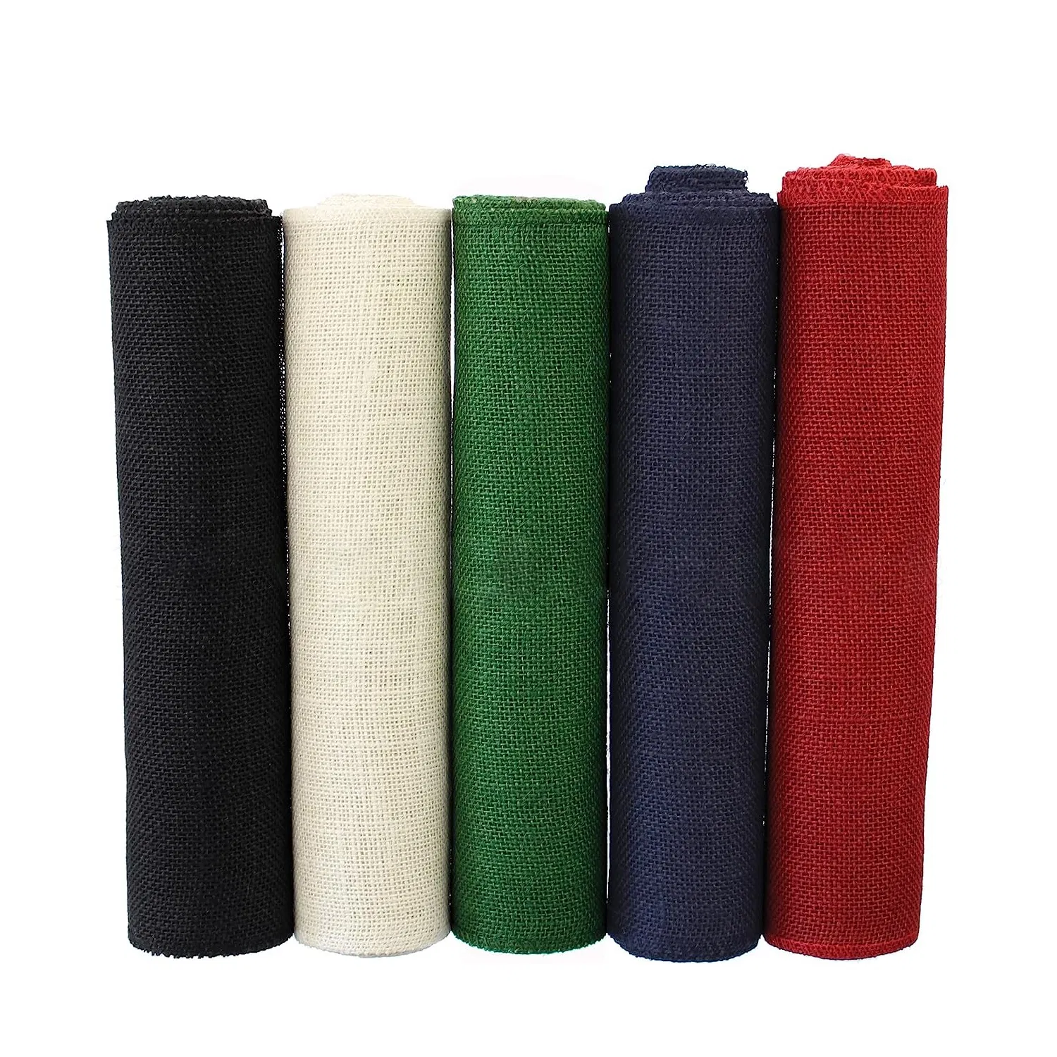 12inch Green Burlap Roll Jute Burlap Fabric Table Runner Finished Edges