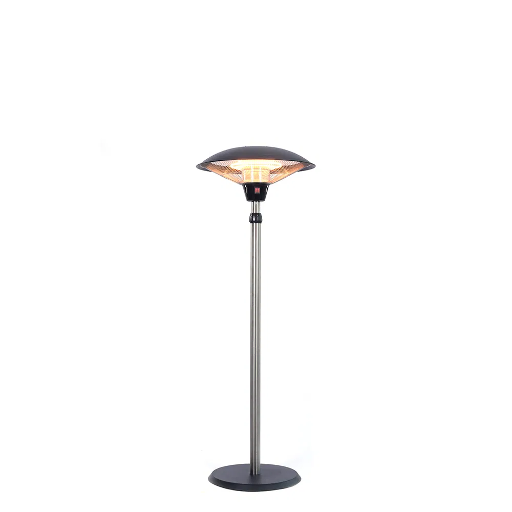 Patio Infrared Irradiated Electric Heater 2100W Upright Carbon Fiber Garden Heater