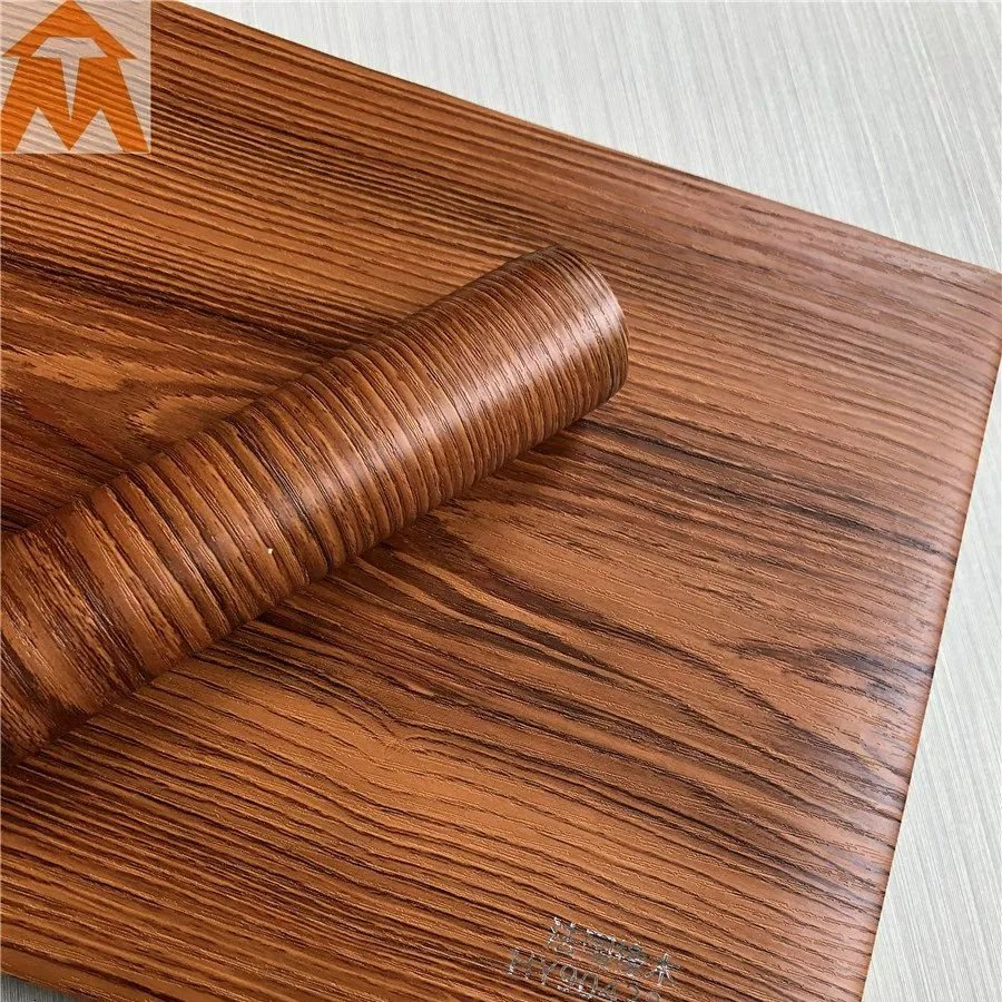 PVC Wood Grain Sheet PVC Film for Furniture Cabinet Boards