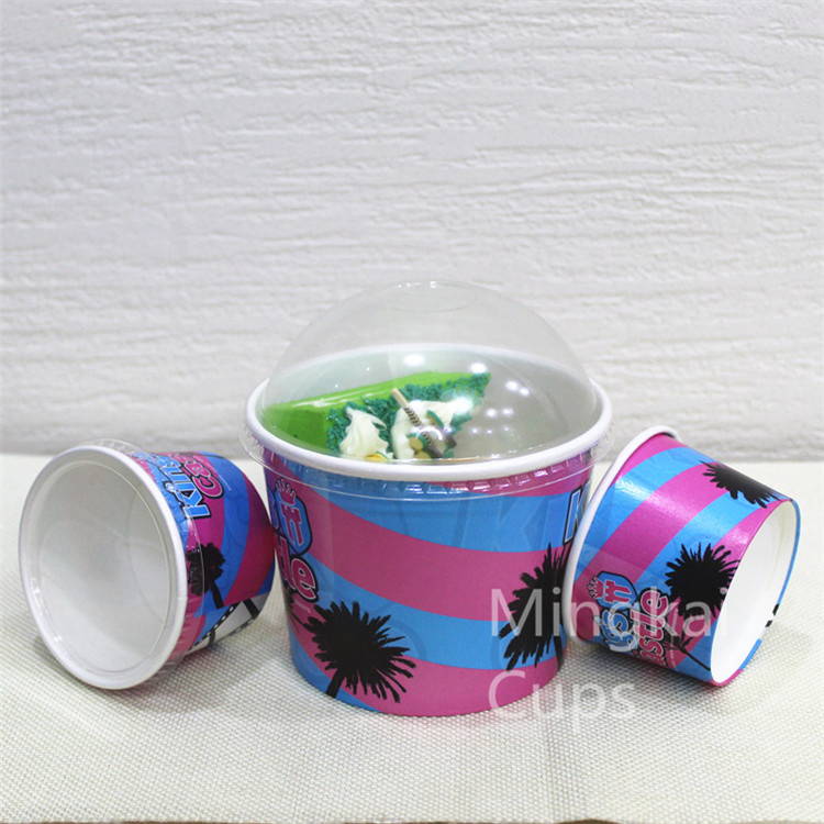 Custom Logo Printing Disposable Paper Cup Ice Cream Paper Cup