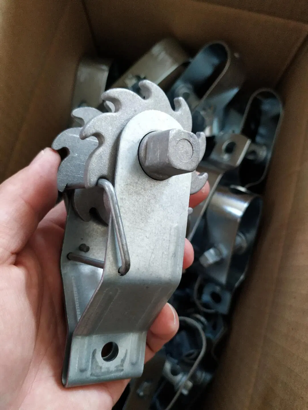 Wire Tensioner with Aluminum Rachet Wheel HDG Hole 5mm