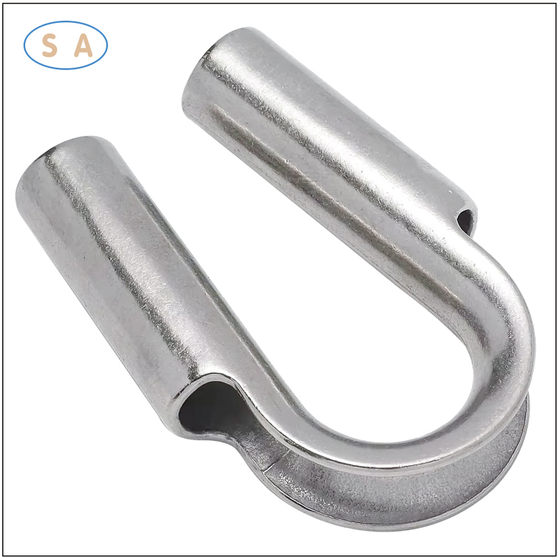 Customized Marine Fitting Stainless Steel 304/316 Wire Rope Tube Thimble