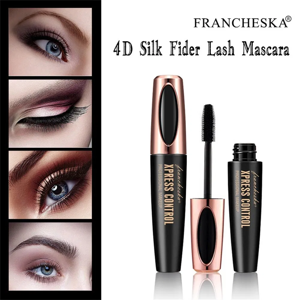 Wholesale Custom Private Labelwaterproof Lomg Lasting Volumizing 4D Silk Fiber Eyelash Extension Mascara