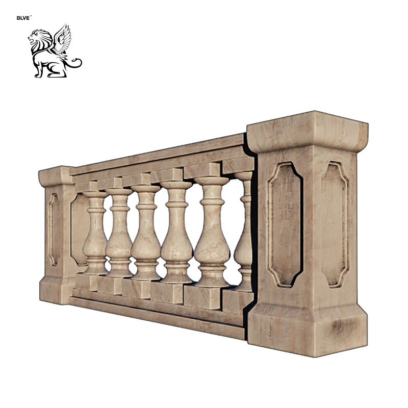 Factory Direct Price Home Decorative Polished White Stone Balcony Railing Mcy-42