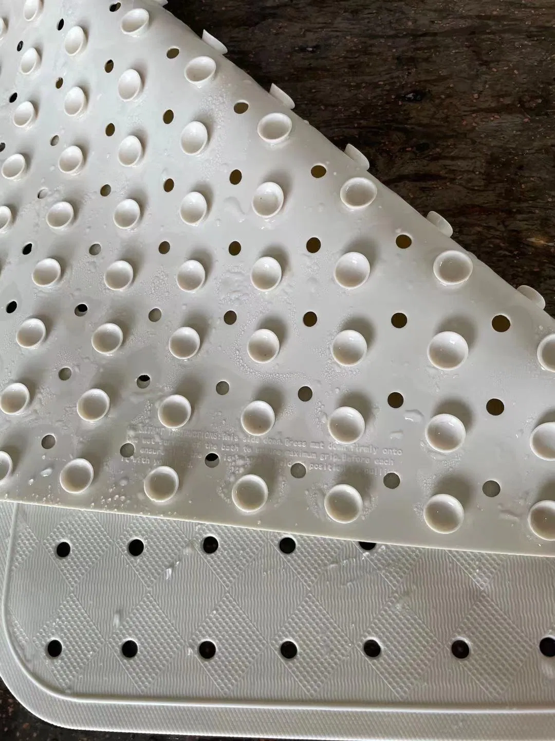 Customized Design Flower Shape Rubber Shower Mat for Home /Hotel