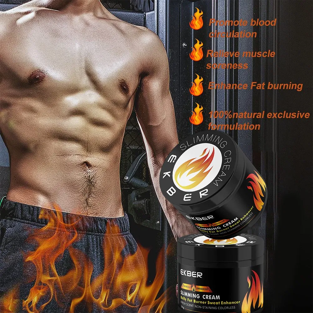 Hot Sale Ekber Effective Workout Abdominal Muscle Cream Fat Burner Tightening Cream Hot Body Slimming Cream for Weight Loss