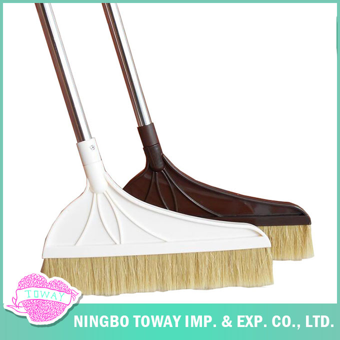 Soft Bristle Foldable Wholesale Ceiling Flower Plastic Long Broom