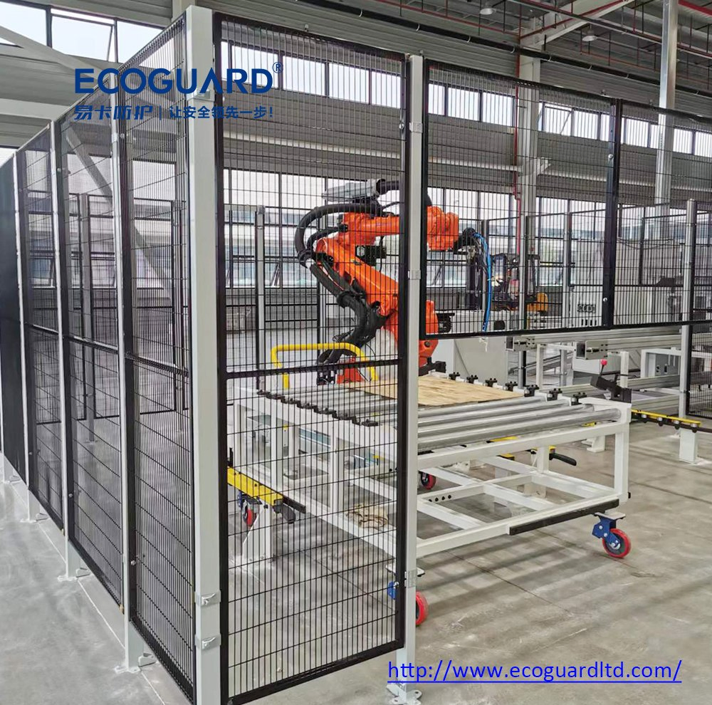 Industrial Heavy-Duty Steel Machine Safety Guarding Fence System