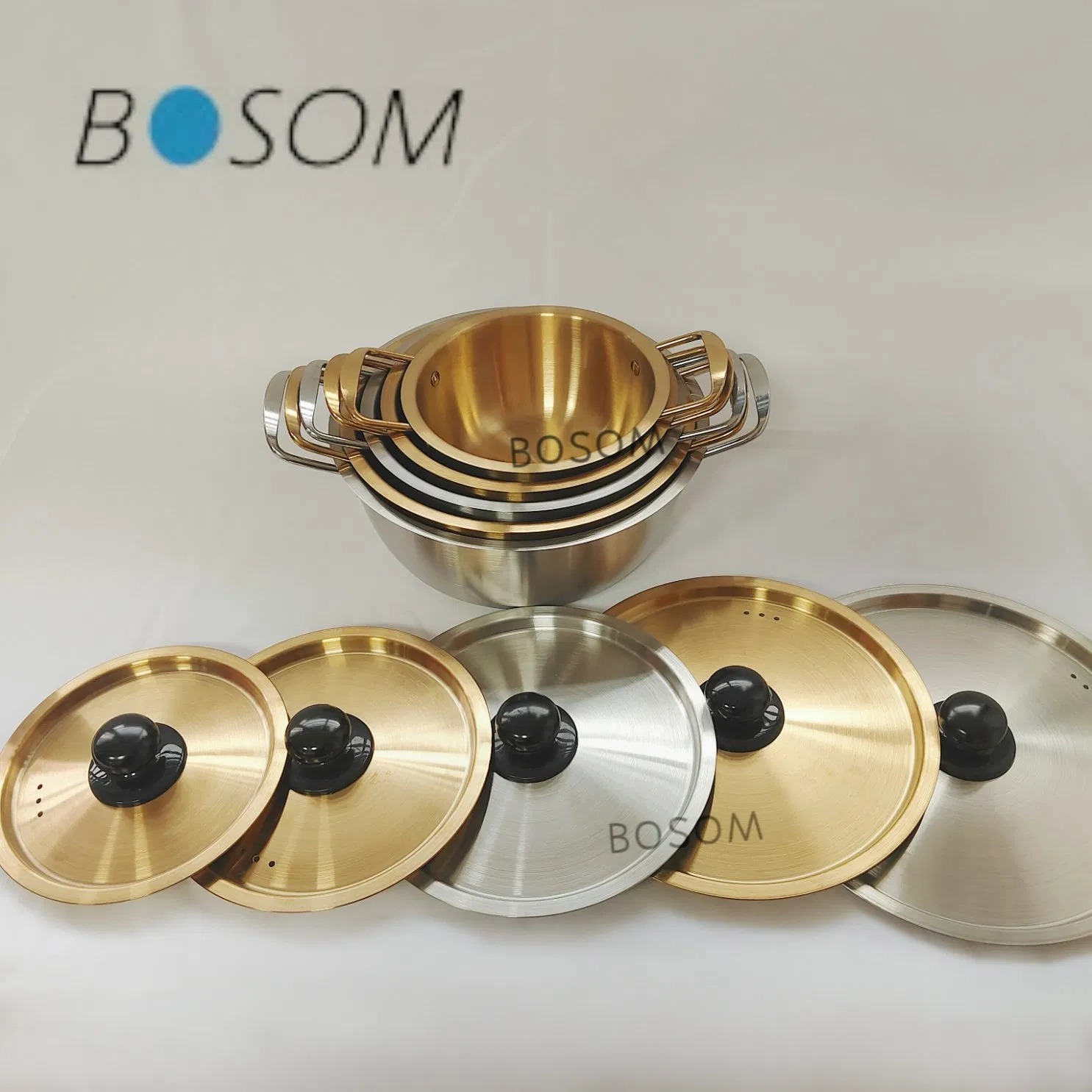 Stainless Steel Korean Style Cookware High Quality Seafood Pot with Handle