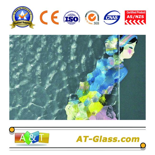 3-6mm Clear Oceanic Patterned Glass/Pattern Glass