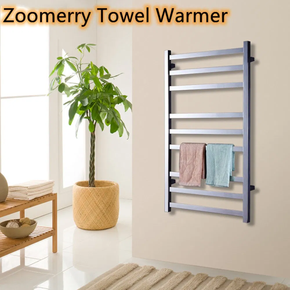 Electric Towel Warmer Polished Stainless Steel Heated Towel Rack