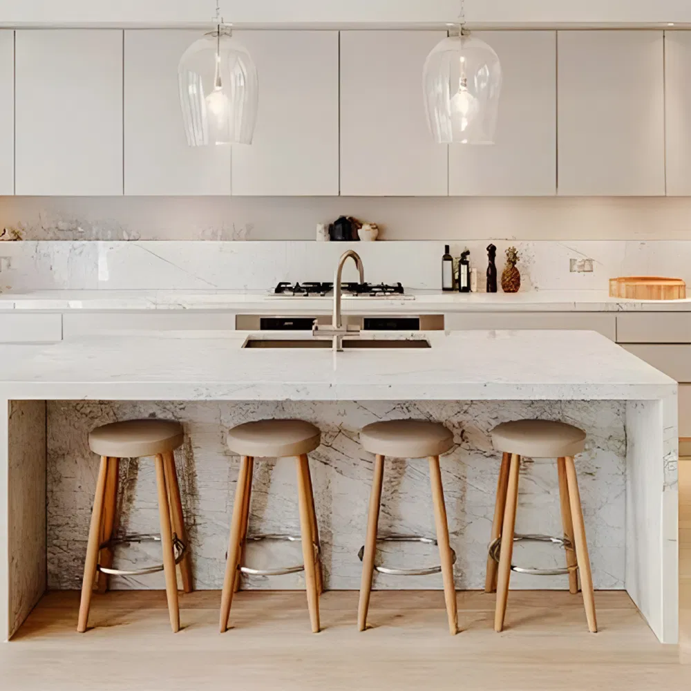 Elegant High-Quality Kitchen Countertop Made From Acrylic Stone