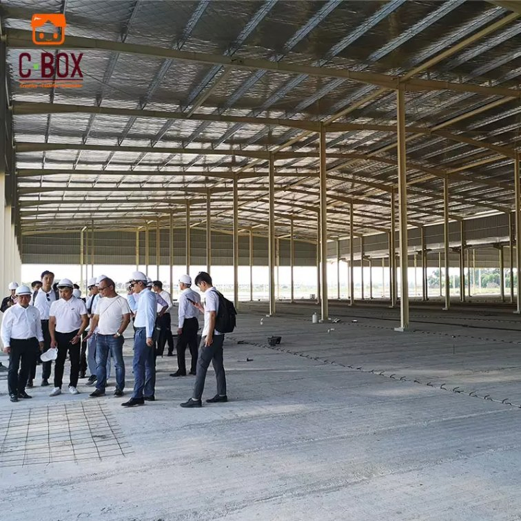 Cbox Commercial Easy Build Prefab Steel Structure Warehouse Workshop for Sale