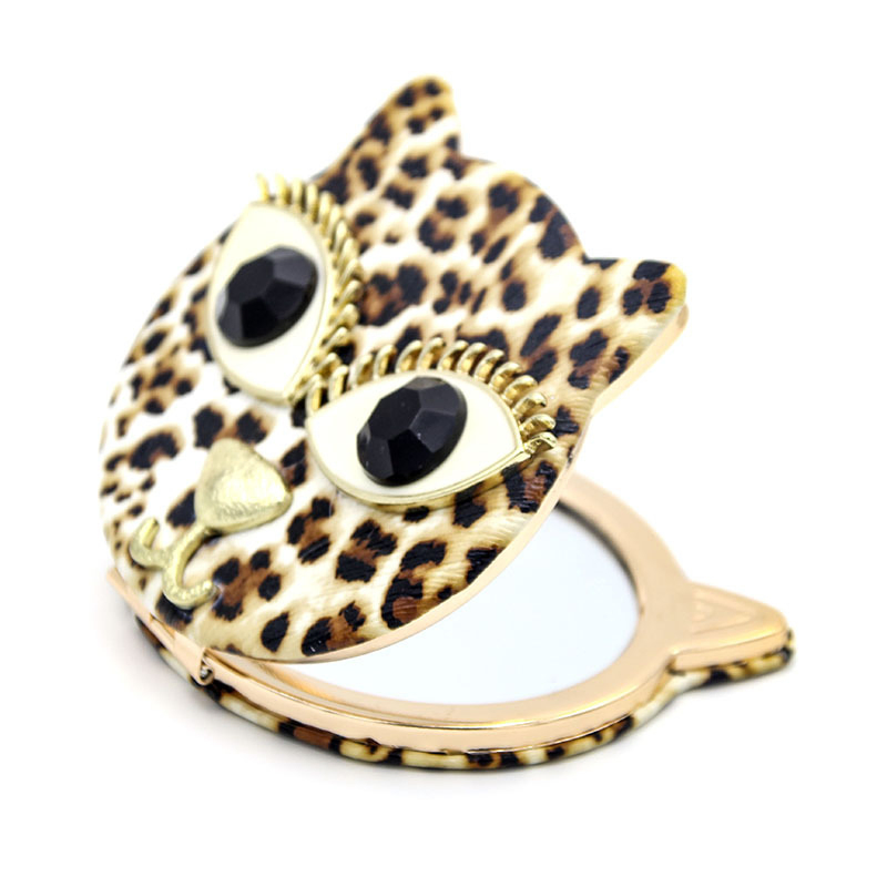Cartoon Cat Portable Folding Compact Mirror