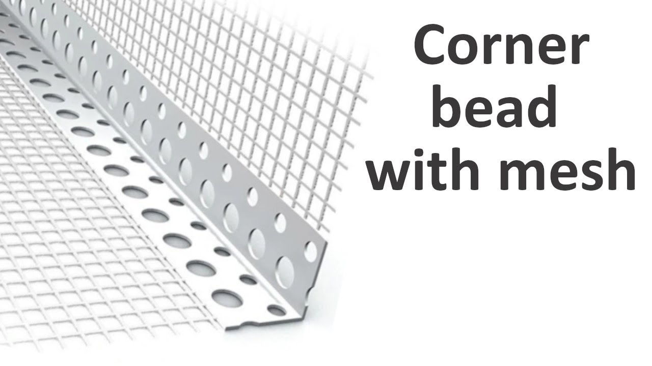 5cm Width 60– 180 G/M2 4X4mm 5 X5 mm PVC Corner Bead with Fiberglass Mesh