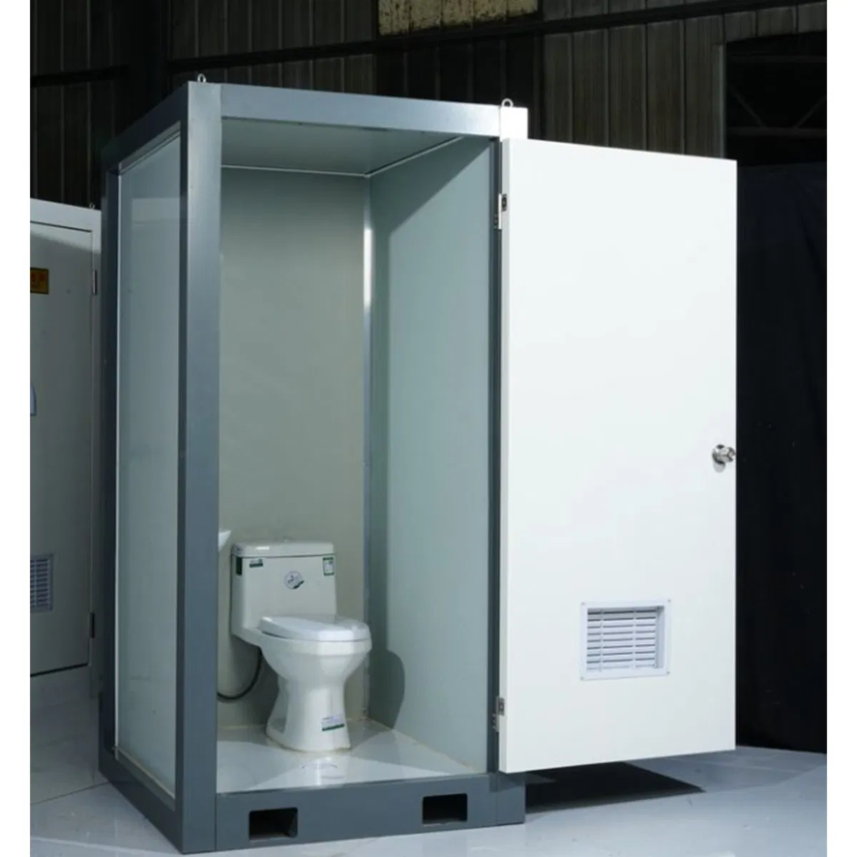 Steel-Frame Portable Toilet with Detachable Components for Convenience